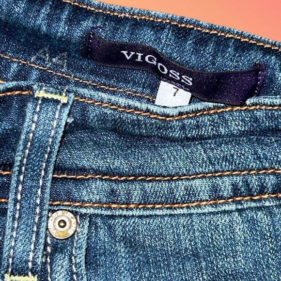 Vigoss Bootcut Bedazzled Pocket Jeans Size 7 #221 - Picture 3 of 7